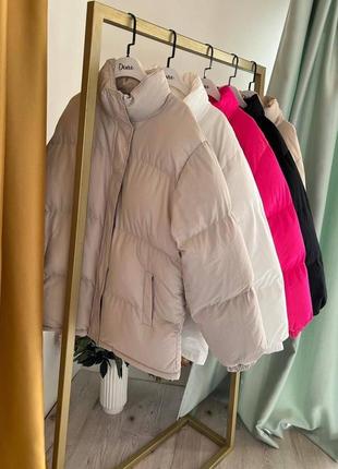 Жіноча зимова стьобана балонова куртка,женская зимняя стёганая балоновая тёплая...