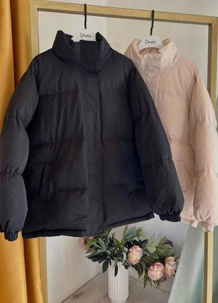 Жіноча зимова стьобана балонова куртка,женская зимняя стёганая балоновая тёплая...