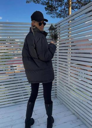 Жіноча зимова стьобана балонова куртка,женская зимняя стёганая балоновая тёплая...