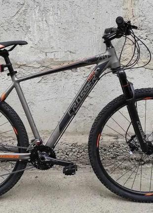 Велосипед найнер crosser solo 29" (рама 21, 3*8) hidraulic shimano altus сіро-помаранчевий