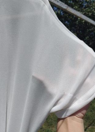 Красиве біле довге плаття zara з вишивкою9 фото