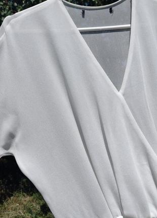 Красиве біле довге плаття zara з вишивкою7 фото