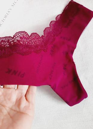 Стрінги victoria's secret pink трусики victoria's secret pink