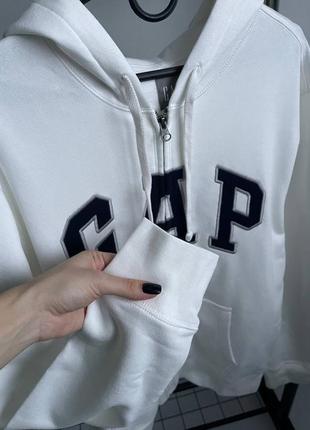 Новая кофта зепка gap оригинал худи серая кофта на замке гап l, xl