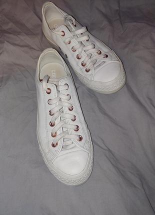 Кожаные кеды converse1 фото