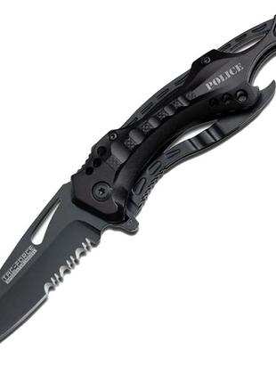 Спасательный складной нож master cutlery tac-force spring assisted tf-705bk