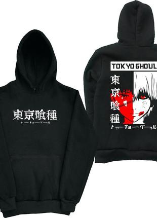 Худі з принтом токійський гуль. аніме. канекі кен. 2xs-2xl