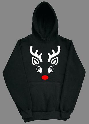 Толстовка худи на новый год. happy new year 2xs-2xl