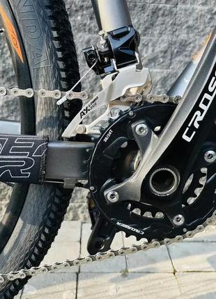 Велосипед найнер crosser mt 036 29" (рама 19, 2*12) l-twoo+shimano вилка воздух! оранжевый7 фото