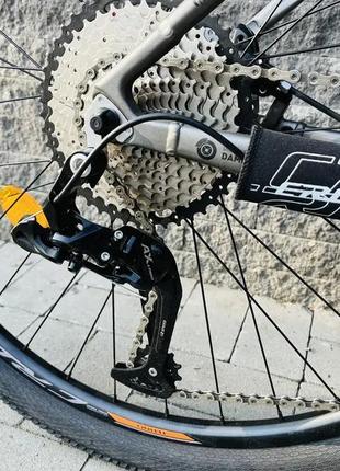 Велосипед найнер crosser mt 036 29" (рама 19, 2*12) l-twoo+shimano вилка воздух! оранжевый10 фото