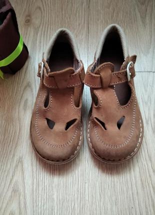 Кожаные летние туфли