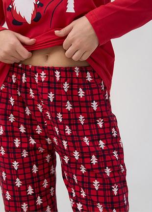 Піжама жіночі штани та кофта новорічна 145083 фото