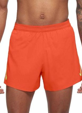 Nike aeroswift 4 inch running shorts orange cj7840-804