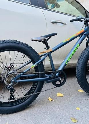 Велосипед crosser fat bike 24" (сталева рама 13) сірий