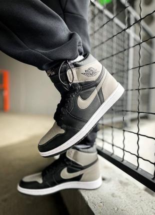 Кросівки nike air jordan 1 retro high og shadow