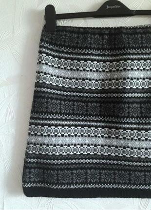 Тёплая юбка из трикотажа машинной вязки, 44-46-48, акрил, эластан, parisian collection2 фото