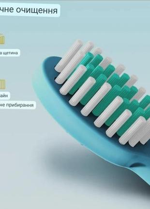 Дитяча зубна щітка електрична sonic toothbrush від 6 до 12 змінних насадок3 фото