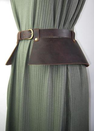 Шкіряний пояс баска , баска, шкіряна ручної роботи