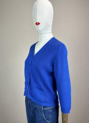 Peter hahn cashmere джемпер свитер кофта кашемир синий электрик яркий теплый7 фото