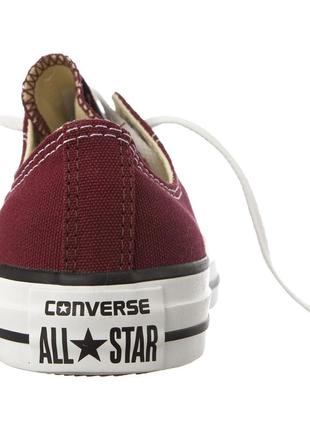 Кеды converse all stars bordeaux low m9691 (бордовые) 354 фото