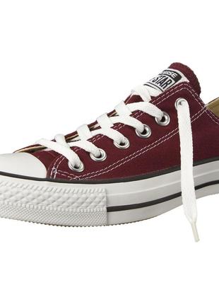 Кеды converse all stars bordeaux low m9691 (бордовые) 355 фото