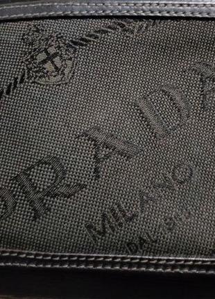 Мужская оригинальная винтажная портмоне фирмы prada milano.2 фото
