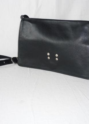 Bodenschatz шкіряна сумка гармошка клатч органайзер на довгому ремені1 фото