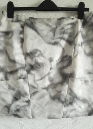 Шикарная юбка оригинального дизайна, 46?-48-50?, искусственный шёлк, morena rosa7 фото