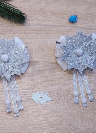 Резинка для волос, снежинка