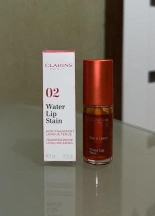 Clarins water lip stain 021 фото