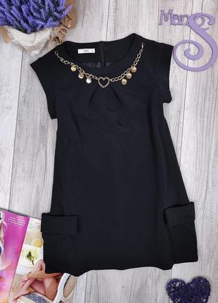 Женское платье prada на подкладке чёрное без рукавов с карманами италия размер м (38)