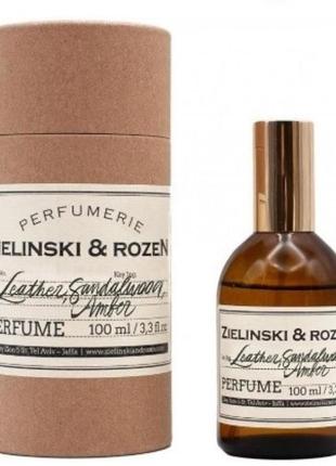 Zielinski & rozen leather, sandalwood, amber