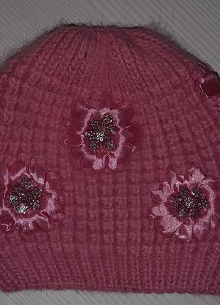 Тепла шапка на дівчинку