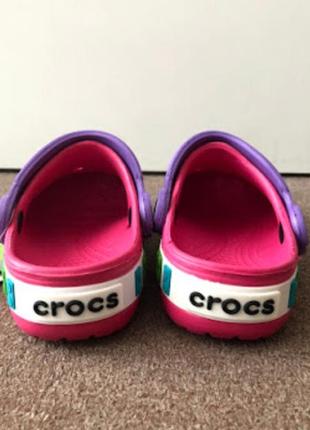 Крокс  малиновые розовые crocs crocband lego  детские4 фото