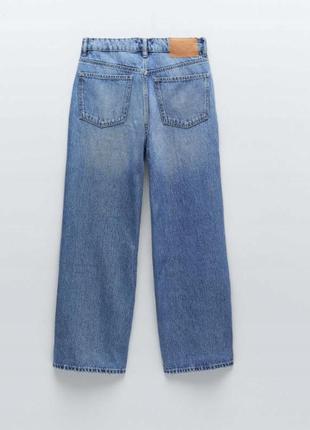 Женские классические джинсы zara синие 36 s xah2 фото