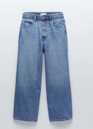 Женские классические джинсы zara синие 36 s xah3 фото