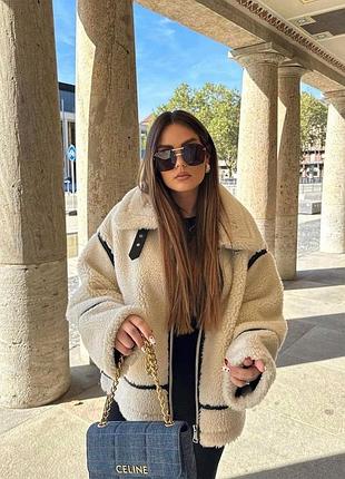 Трендовая женская дубленка☃️❄️