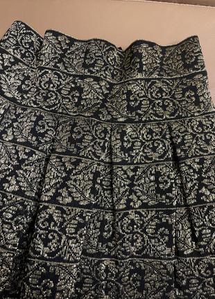 Шикарная юбка с люрексом3 фото