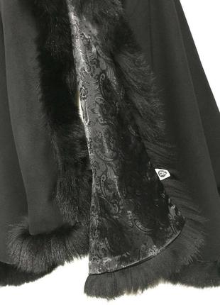 Пончо кейп пальто з капюшоном rizhikova 85 см black plus size батал ro-18936 фото