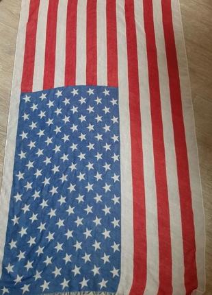Шарф, палантин, платина флаг сша
