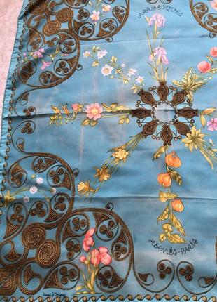 Винтажный шелковый платок hermet arabesques3 фото