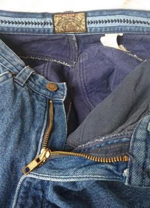 Брендовые винтажные редкие утеплённые джинсы armani jeans италия  оригинал!8 фото