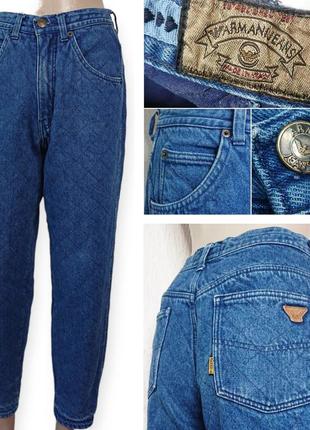 Брендовые винтажные редкие утеплённые джинсы armani jeans италия  оригинал!
