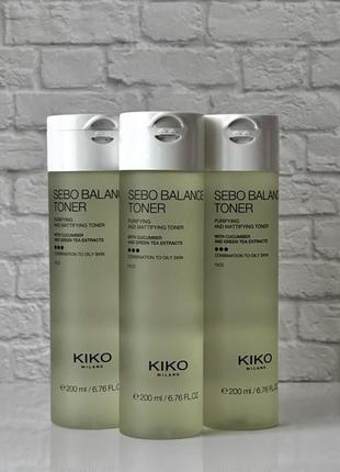 Sebo balance toner! очищаючий і матуючий тонік kiko milano!1 фото