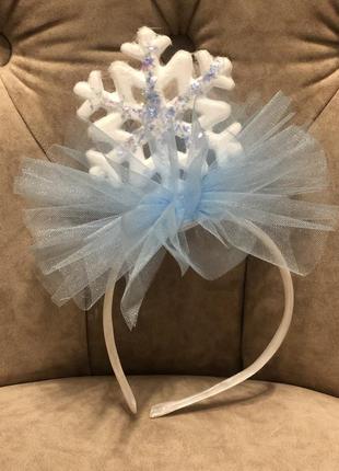 Новорічний обруч «сніжинка»