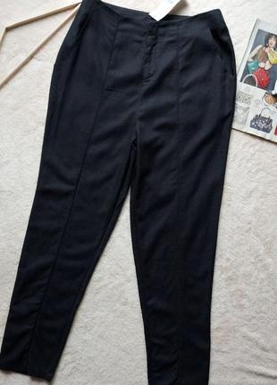 Новые женские летние брюки george 898 s 44р., вискоза, хлопок, лен, черные