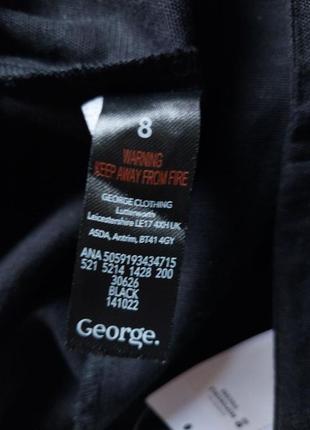 Новые женские летние брюки george 898 s 44р., вискоза, хлопок, лен, черные8 фото