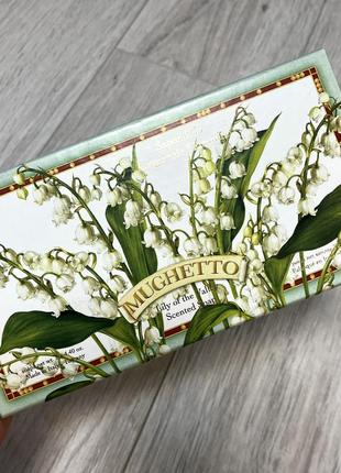 Подарочный набор мыла ручной работы "конвалия" saponificio artigianale fiorentino lily of the valley soap