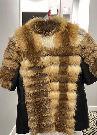 Куртка желетка мex лиса шуба2 фото
