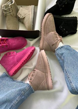 Угги ugg neumel "pink"5 фото